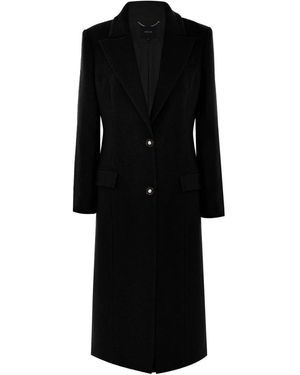 Kocca Stijlvolle Blazer Stijl Jas Met Revers - Zwart