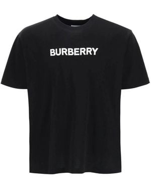 Burberry Logo Katoenen T-Shirt - Zwart