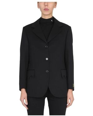 Raf Simons Oversized Blazer Uniform Pocket - Zwart