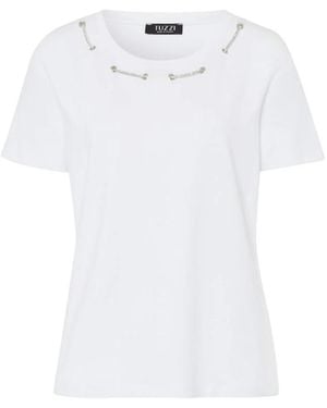 Tuzzi Stilvolles Shirt Mit Dekorativen Details - Weiß