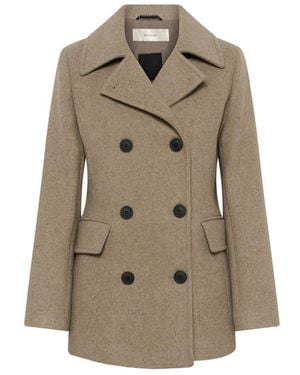 Inwear Double-Breasted Coats - Natural