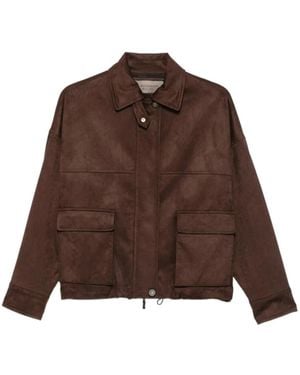 D.exterior Light Jackets - Marrón