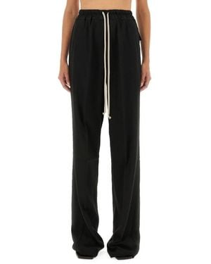Rick Owens Wide Trousers - Negro