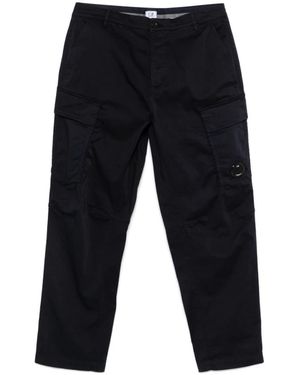 C.P. Company Blauwe Broek Met Verborgen Sluiting