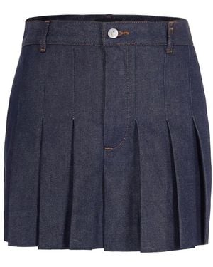 A.P.C. Rokken ,Blauw ,Katoen Plissirok