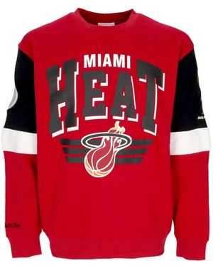 Mitchell & Ness Long Sleeve Training Tops - Rojo