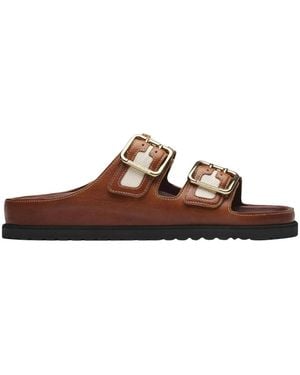 Birkenstock Sliders - Brown
