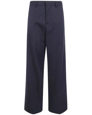 Ann Demeulemeester Wide Broeken - Blauw