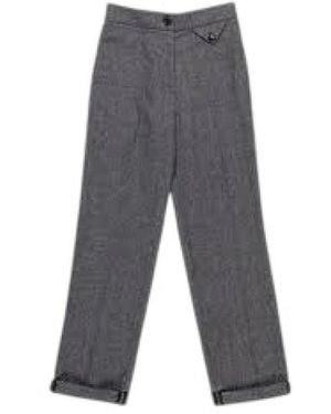 Nenette Wide Pants - Gray