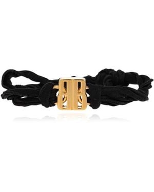 Balenciaga Armband Mit Logo - Schwarz