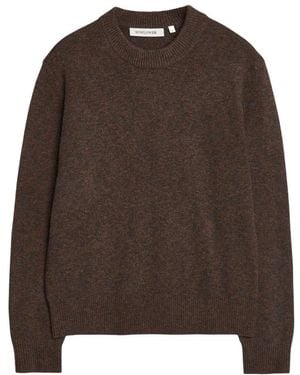 sunflower Rippstrick-Pullover Mit Rundhalsausschnitt - Braun