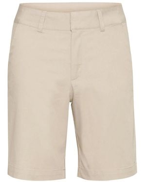 Kaffe Korte Broeken ,Hoge Taille City Shorts Veergrijs - Naturel