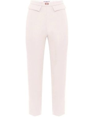Elisabetta Franchi Cropped Trousers - Rose