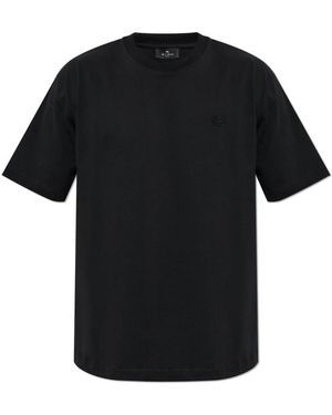 Etro Tops ,Zwart ,Katoen Roma T-Shirt