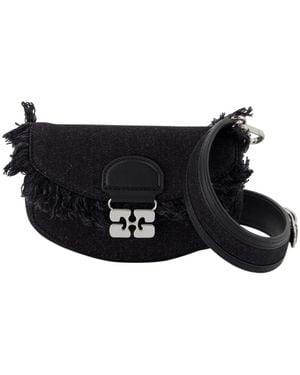 Ganni Shoulder Bags - Zwart