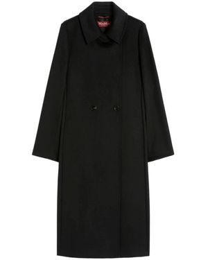 Max Mara Single-Breasted Coats - Zwart