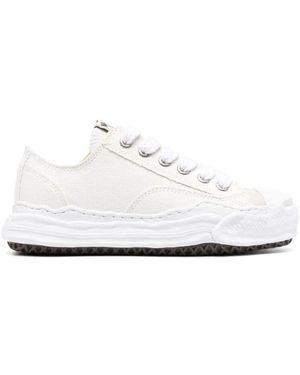 Maison Mihara Yasuhiro Off canvas sneaker mit zehenkappe - Weiß