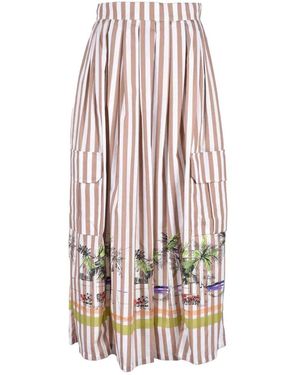 Erika Cavallini Semi Couture Midi Skirts - Pink