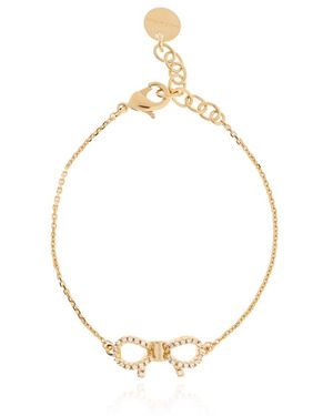Ferragamo Accessoires ,Geel ,Armband Met Hanger En Sprankelende Kristallen - Metallic