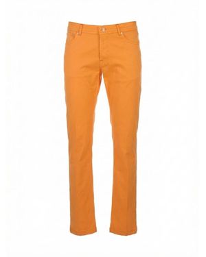 Kiton Slim-Fit Trousers - Orange