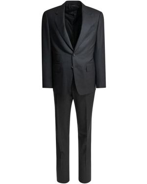 Tom Ford Shelton Karierter Wollanzug - Schwarz