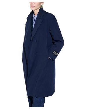 Lola Casademunt Double-Breasted Coats - Blue