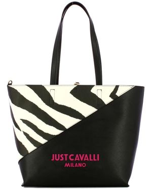 Just Cavalli Tote Bags - Nero