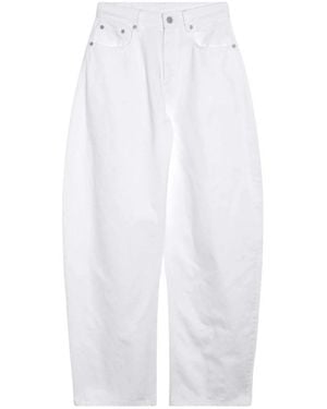 Alaïa Loose Fit Jeans - White