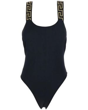 Versace Greca Border One-Piece Badpak - Zwart