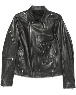 Rick Owens Leather Jackets - Nero