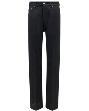 Rick Owens Straight Trousers - Black