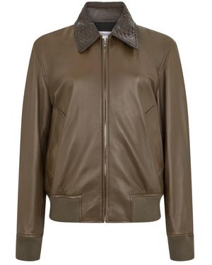 Bottega Veneta Leren Jas - Groen