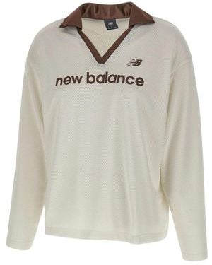 New Balance Long Sleeve Tops - Grey