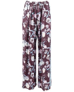 forte_forte Wide Trousers - Purple