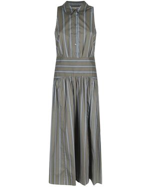 STAUD Midi Dresses - Gris