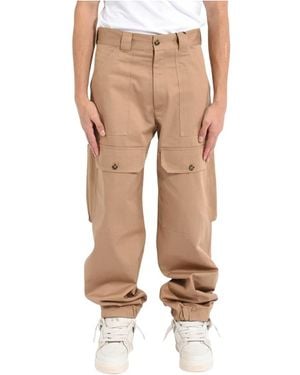 MSGM Broeken ,Katoen Straight Broeken - Naturel