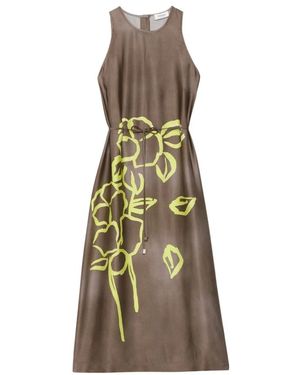 Ottod'Ame Midi Jurk - Naturel