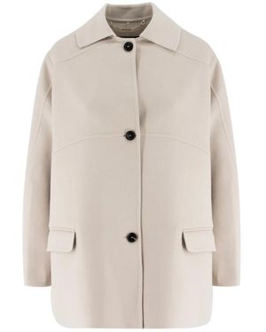 Kiton Single-Breasted Coats - Neutro