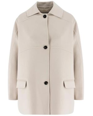 Kiton Single-Breasted Coats - Neutro
