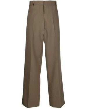 Quira Wijde Wollen Broek - Bruin