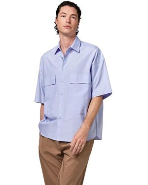 Alpha Studio Short Sleeve Shirts - Blau
