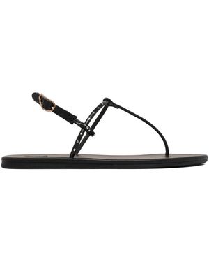 Ancient Greek Sandals Elegantes Sandalias De Cuero Negro Galaxy, Mujer, Talla - Marrón