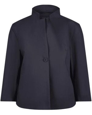 Annette Görtz Minimalistische schwarze benji jacke - Blau