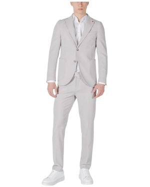MULISH Single Breasted Suits - Grey