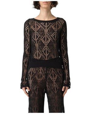 Liu Jo Round-Neck Knitwear - Noir
