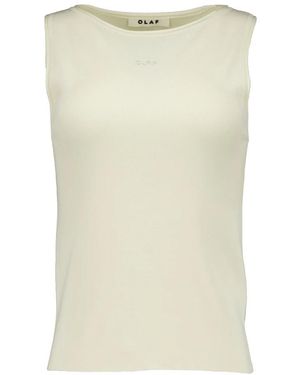 OLAF HUSSEIN Sleeveless Tops - Neutro