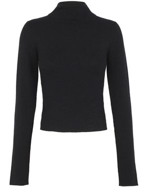 Cortana Fio, Schwarzer Kaschmir-Stricktop