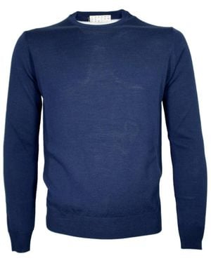Cashmere Company Round-Neck Knitwear - Bleu