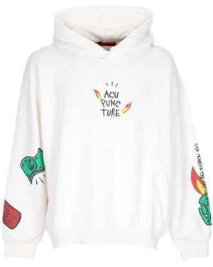 Acupuncture Hoodies - White