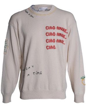 Roberto Collina Round-Neck Knitwear - Gris